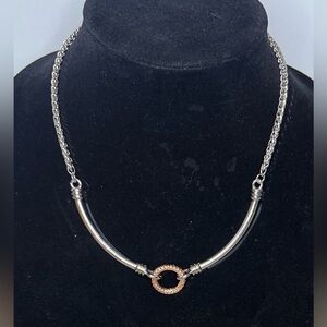 Lia Sophia Signed Mixed Media Necklace. 16” with 3” extender